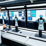 Smart Factory Overview**

A modern, bright smart factory floor, fully automated production line with robotic arms assembling products, sensors monitoring operations, workers in clean professional attire observing from a control room, large data dashboards displayed on screens, safe for work, appropriate content, fully clothed, professional environment, perfect anatomy, correct proportions, natural pose, well-formed hands, proper finger count, natural body proportions, high resolution.

**